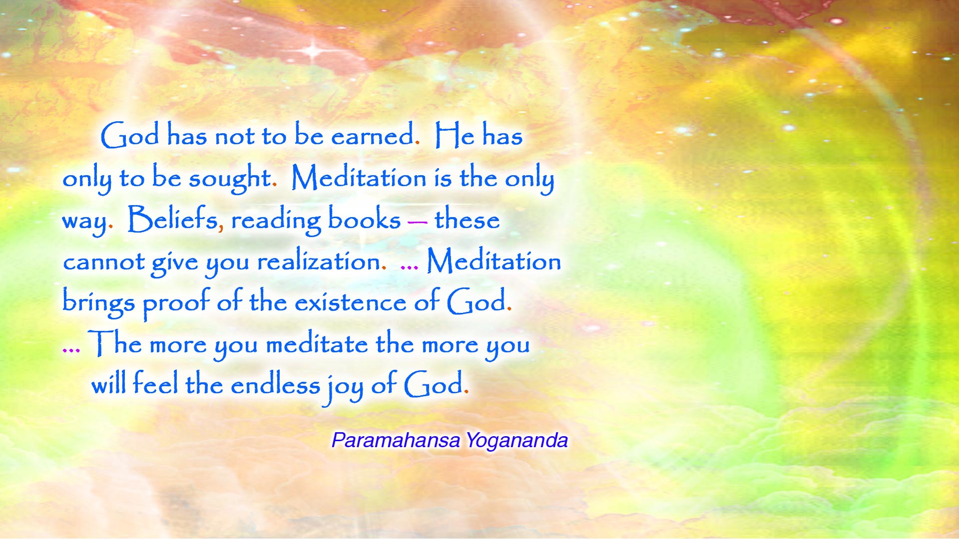 Yogananda seek God wallpaper